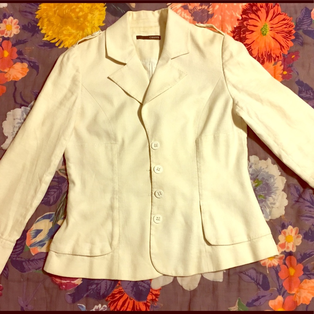 $9 SALE EUC Vintage Cassis Lined Blazer - Sz 10